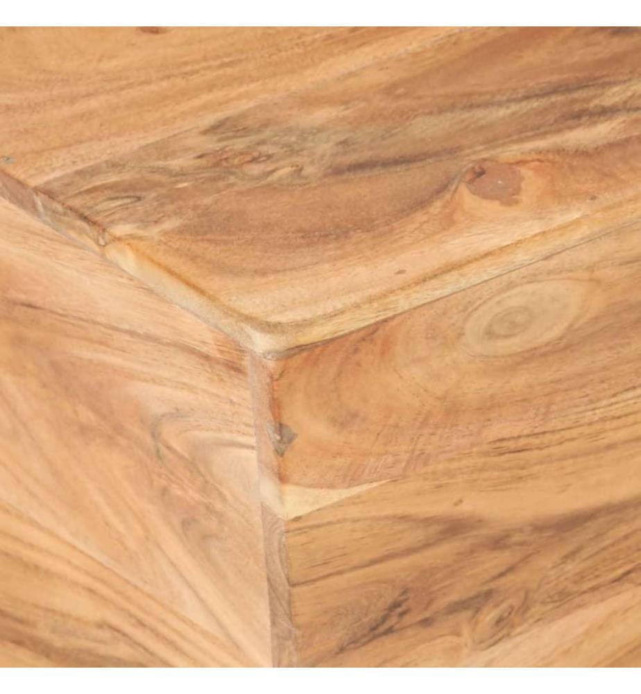 Table basse en forme de V 66x66x30 cm Bois d'acacia massif