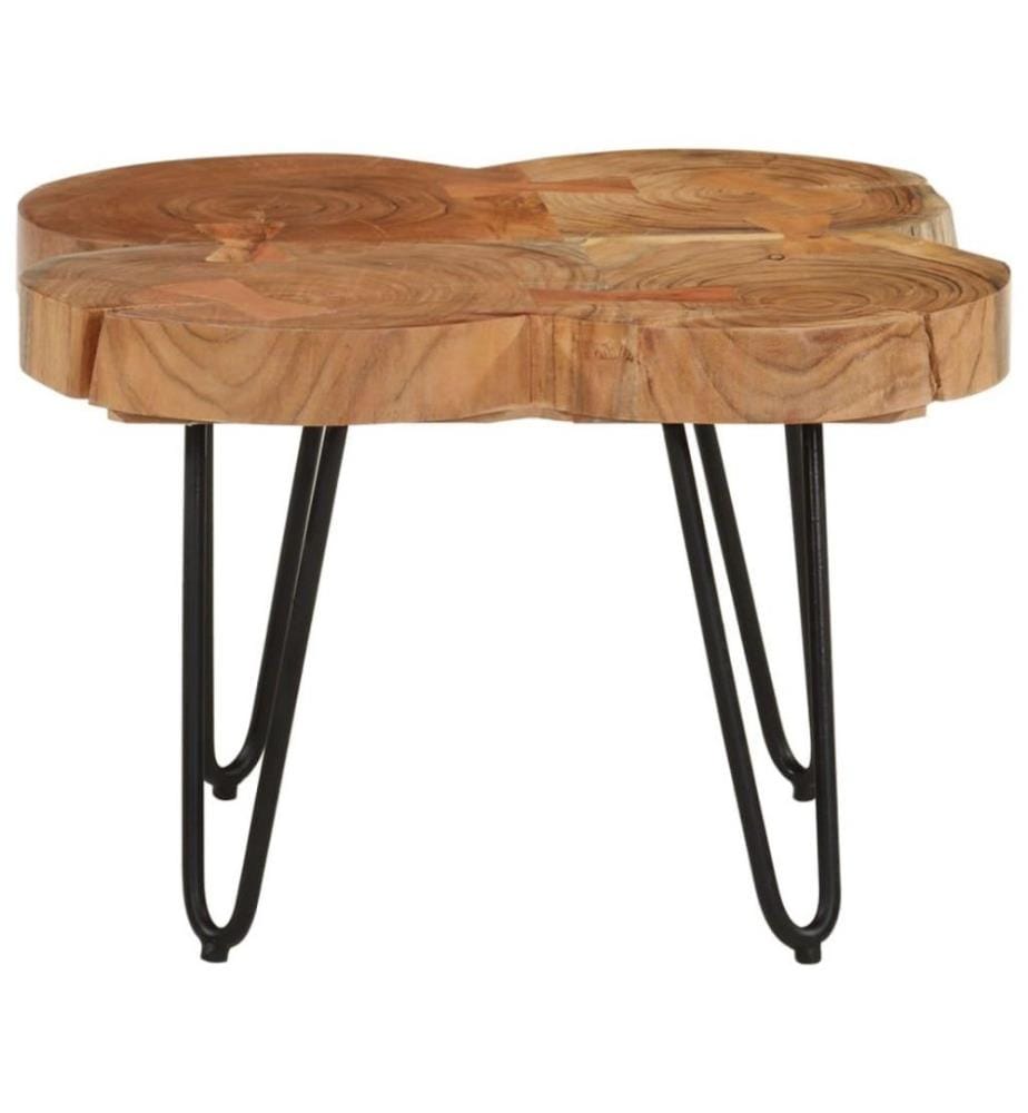 Table basse 36 cm 4 troncs bois d'acacia massif