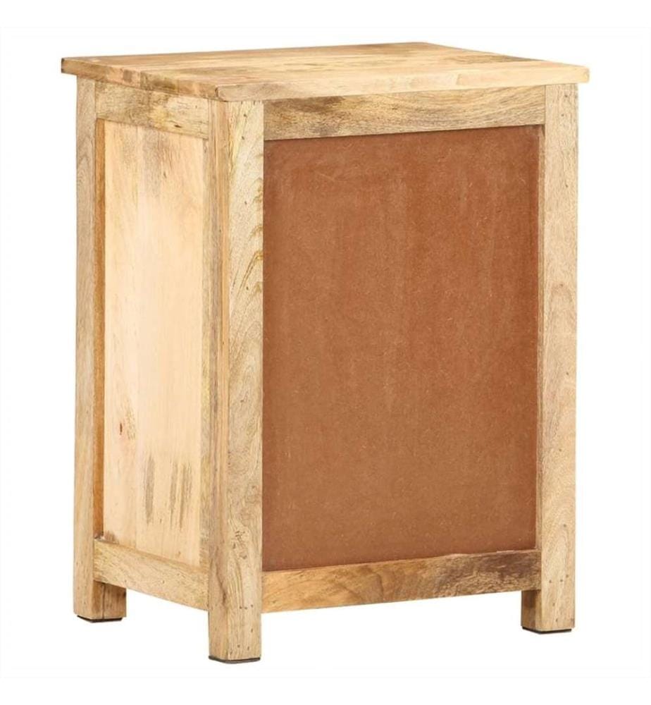 Table de chevet 45x35x60 cm Bois de manguier massif