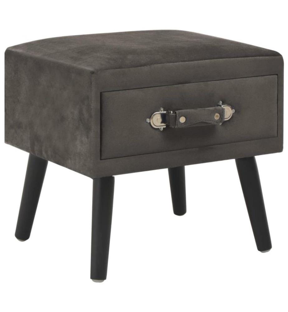 Nachttische 2 Stk. Grau 40 x 35 x 40 cm Samt