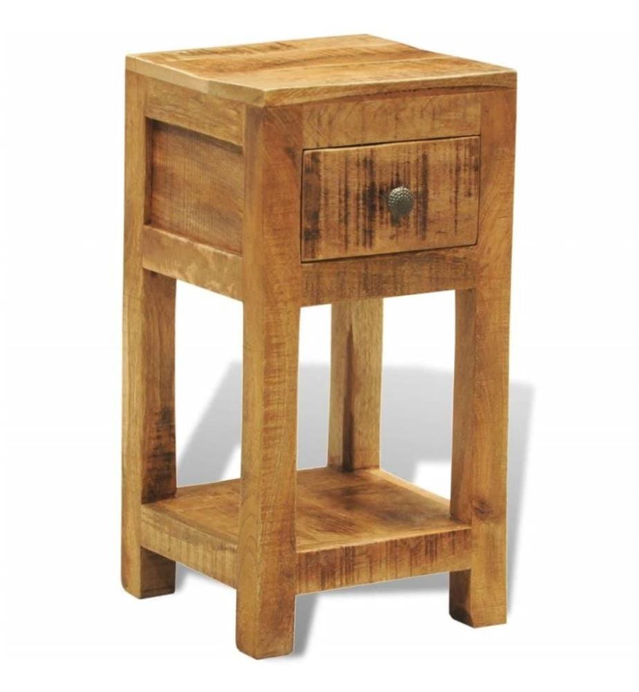 Nachttisch mit 1 Schublade Mango Massivholz