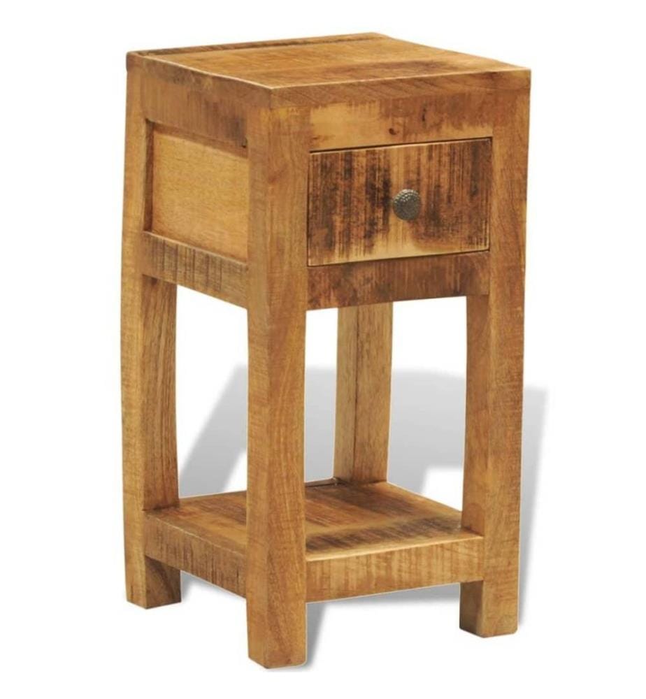 Nachttisch mit 1 Schublade Mango Massivholz