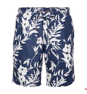 Pantaloncini Harlem Po con stampa in lino - Night Sky