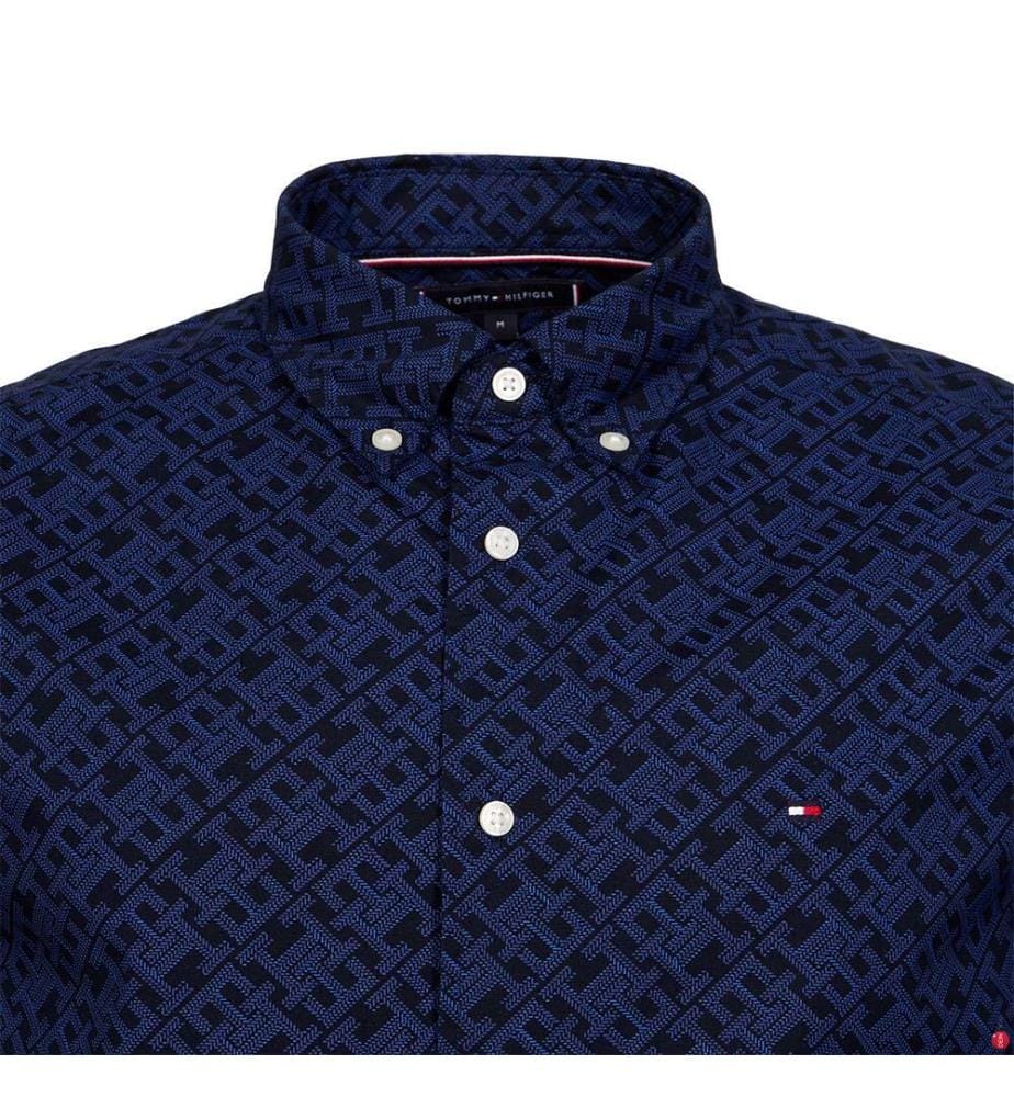 Chemise monogramme en popeline Flex - Desert Sky All Over
