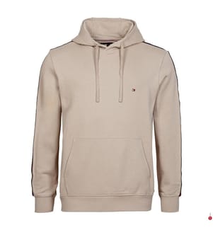 Hoodie Global Stripe - Bois de santal
