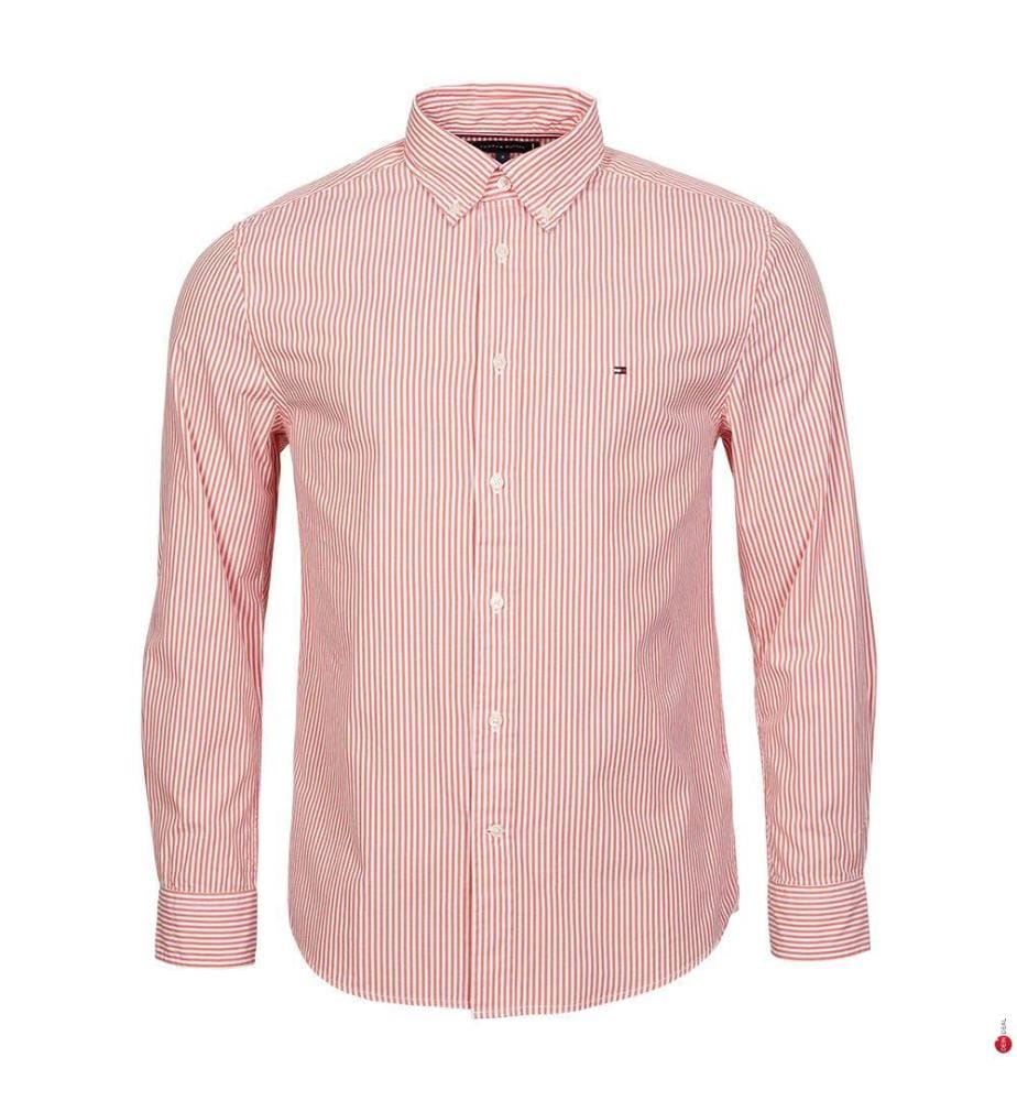 Flex Regular Shirt - Red and White