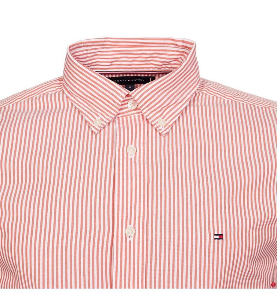 Flex Regular Shirt - Red and White