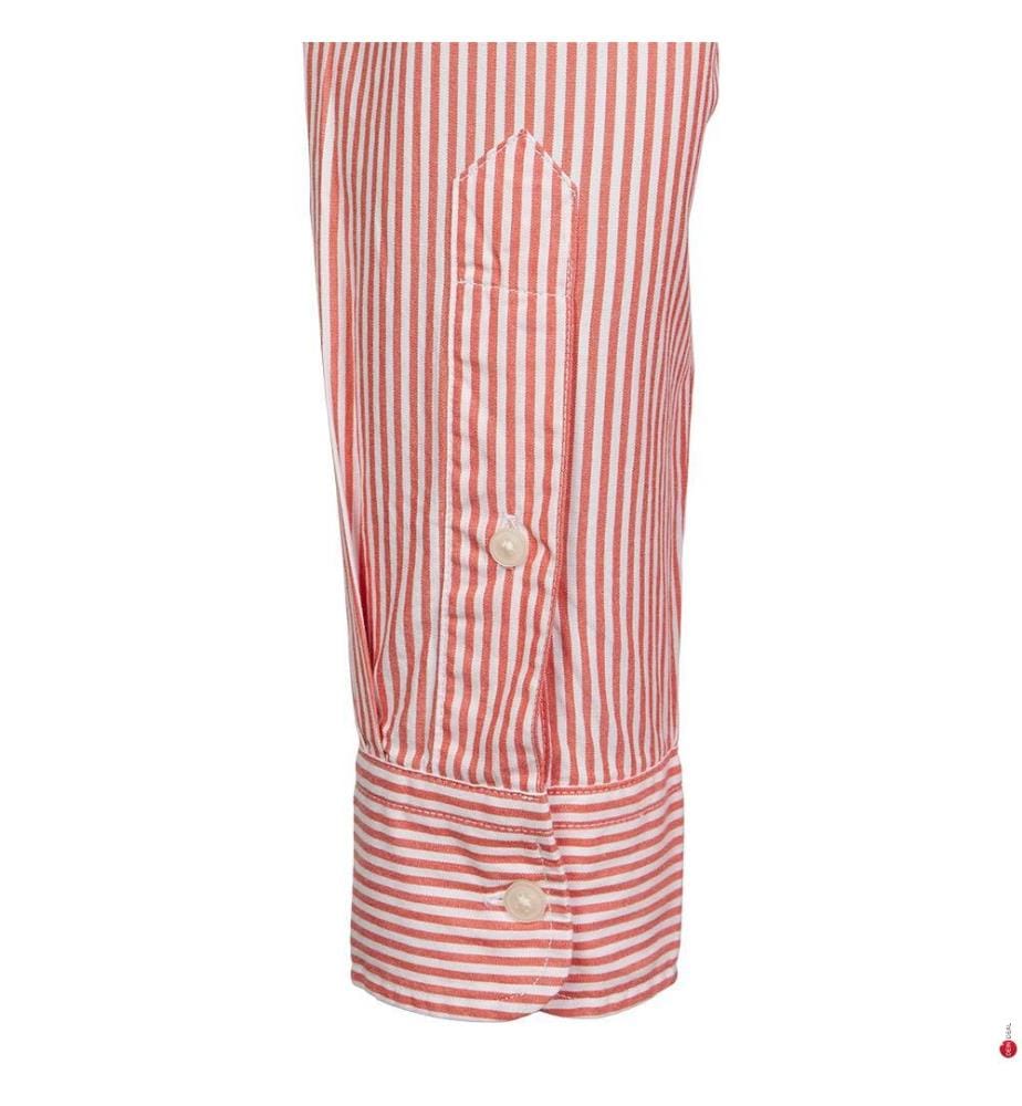 Flex Regular Shirt - Red and White