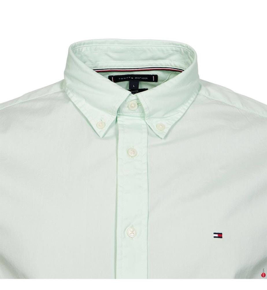 Flex Regular Poplin Shirt - Green