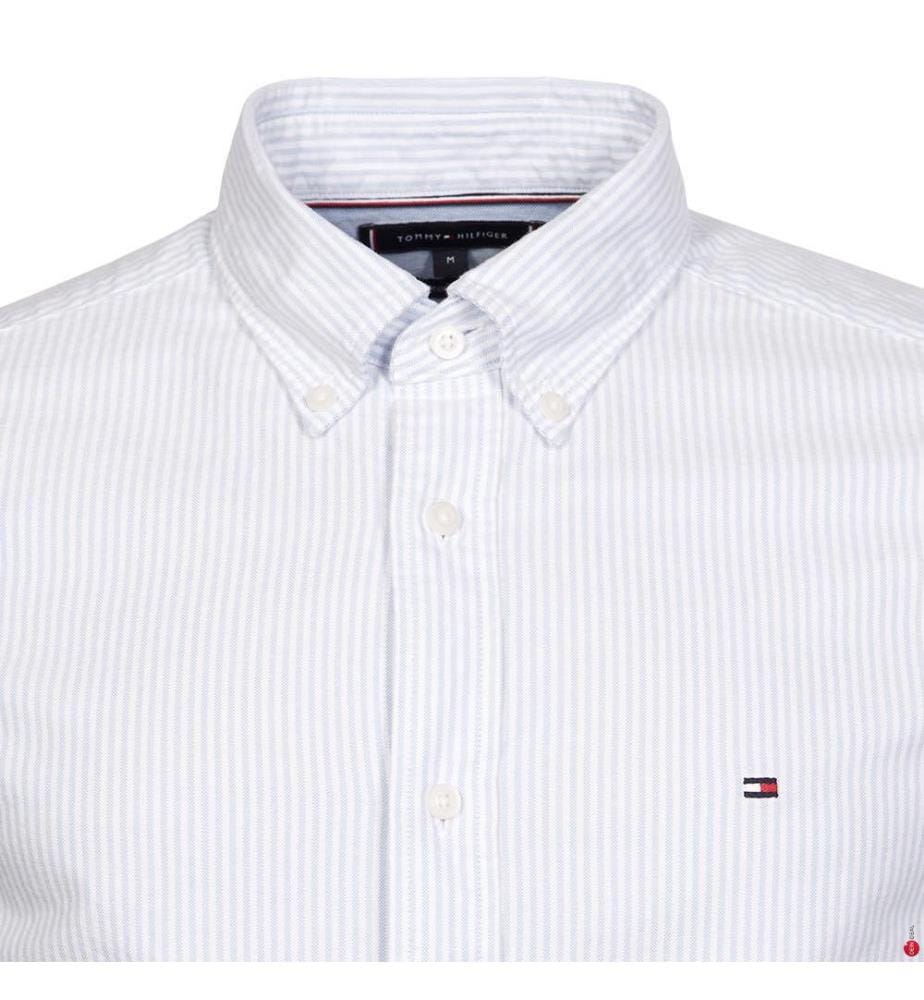 Regular Fit Hemd - Blau und Weiss