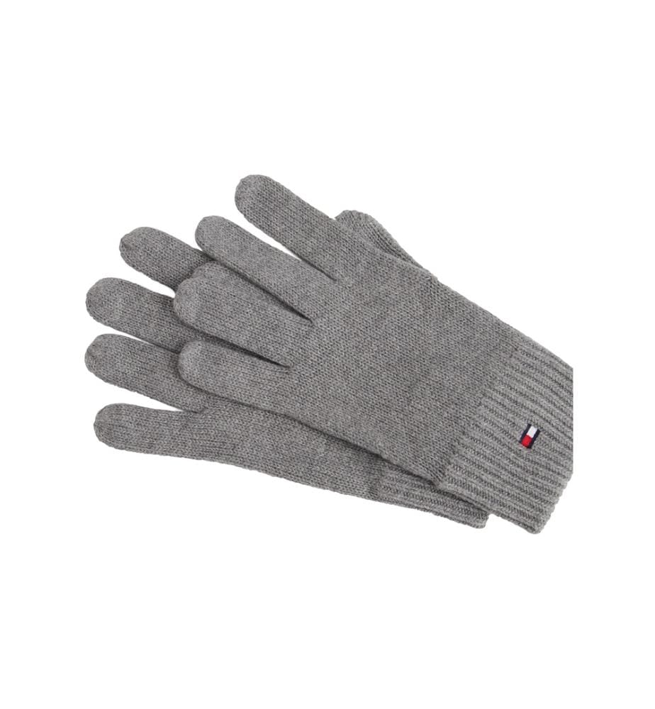 Handschuhe mit bestickter Flagge mit Kaschmir - Grau
