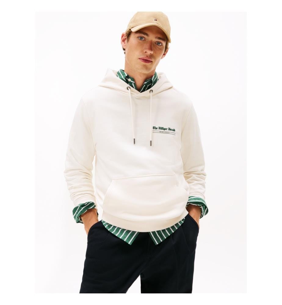 Back Graphic Hoodie - Creme