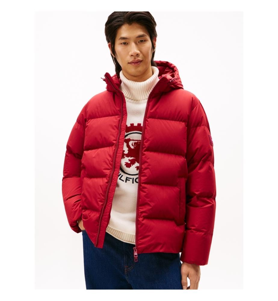 Wasserabweisende Daunenjacke - Rot