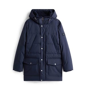 Parka imbottito idrorepellente - Blu navy