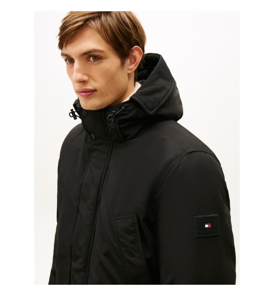Rockie Kapuzenparka aus wasserabweisender Daune - Schwarz