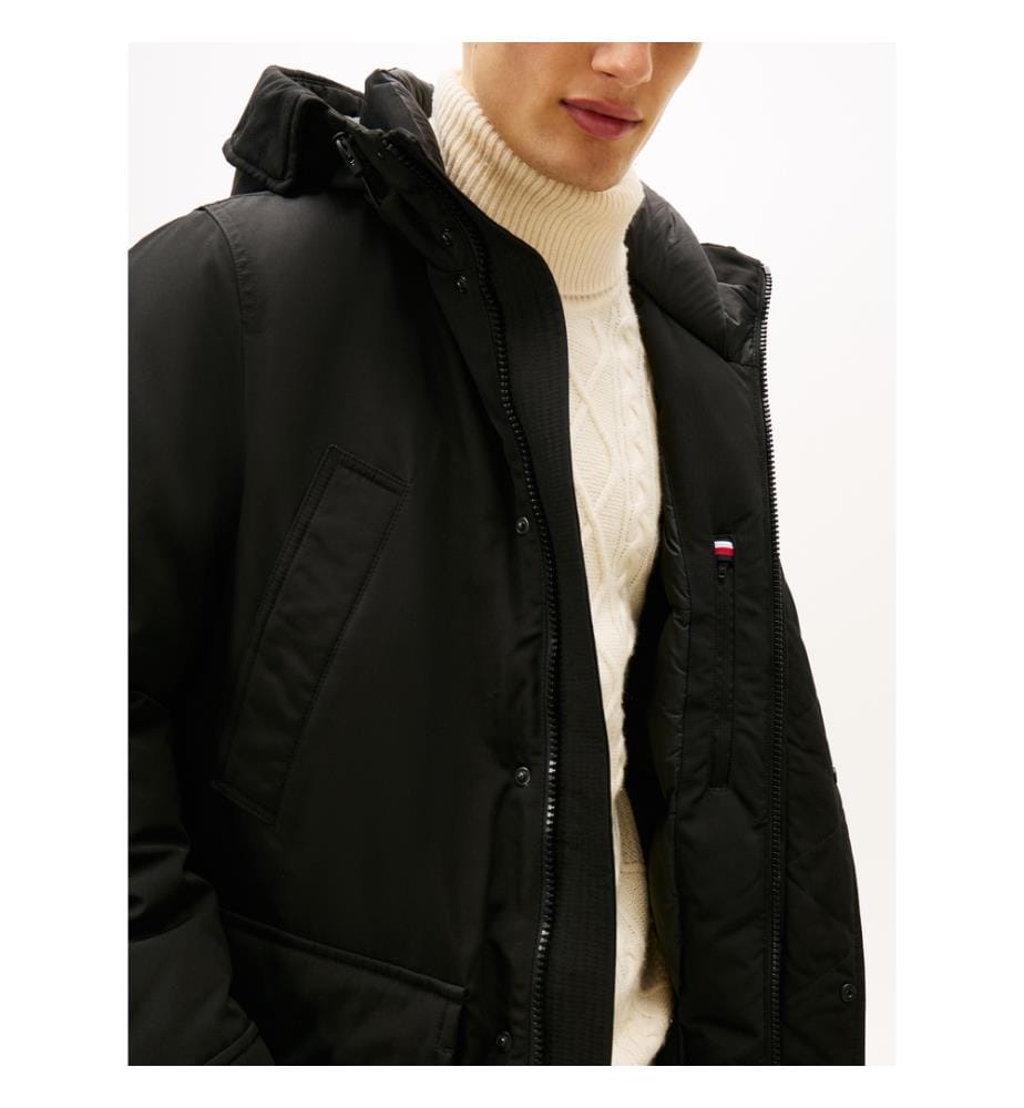 Rockie Kapuzenparka aus wasserabweisender Daune - Schwarz