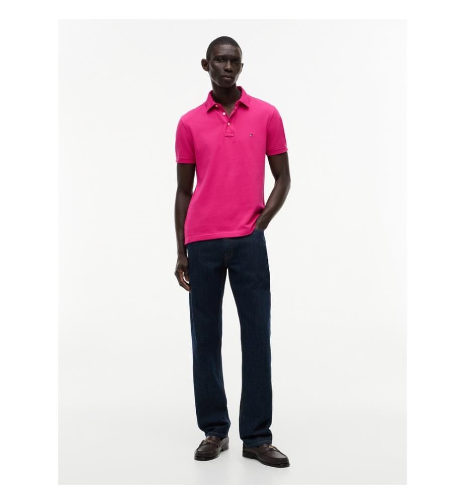 Polo Slim en Piqué 1985 - Fushia