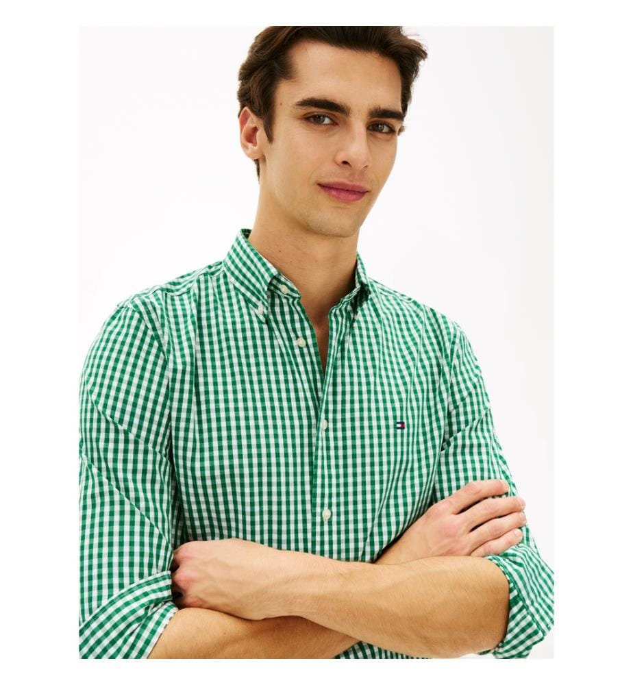 Hemd Flex Poplin Gingham - 0N1