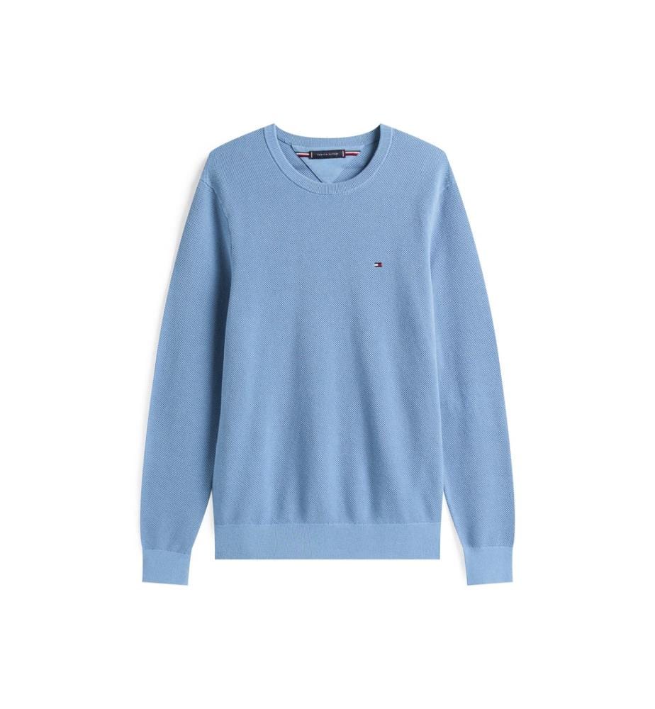 Pull Essentiel Structure Col Rond - Bleu