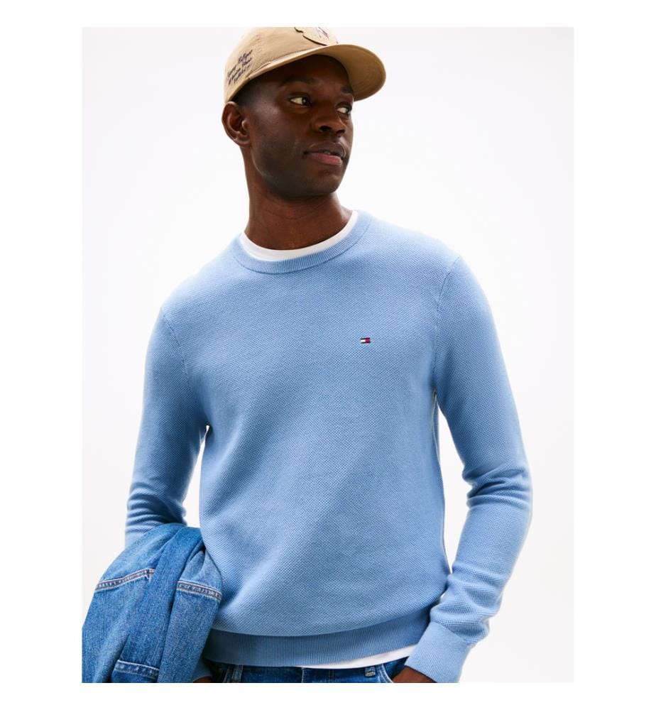 Pull Essentiel Structure Col Rond - Bleu