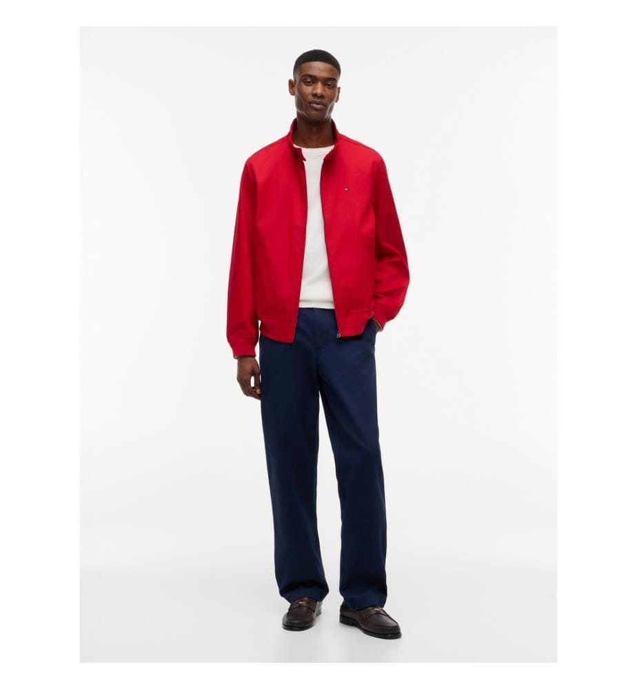 Harrington-Jacke aus Serge – Rot