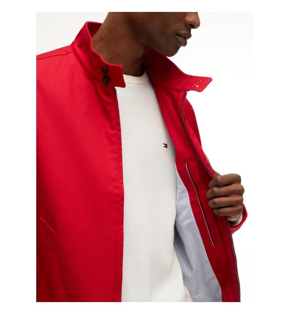 Harrington-Jacke aus Serge – Rot