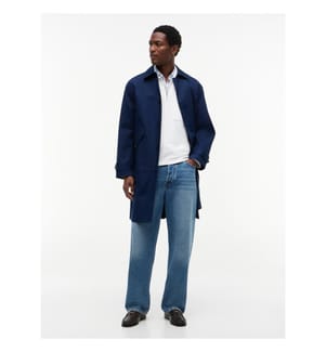 New York Label Casual Coat – Carbon Navy