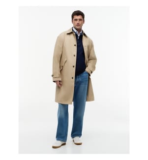 New York Label Casual Coat – Beige