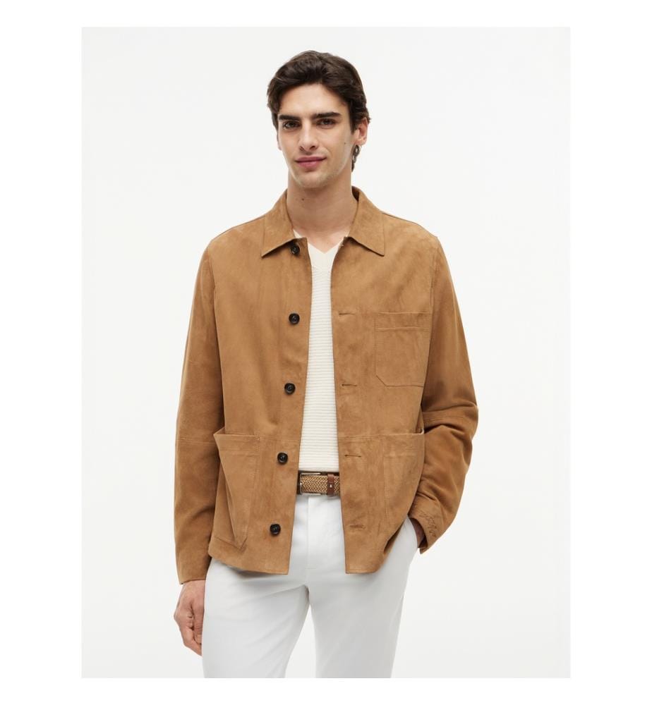 Wildlederjacke – Hellbraun