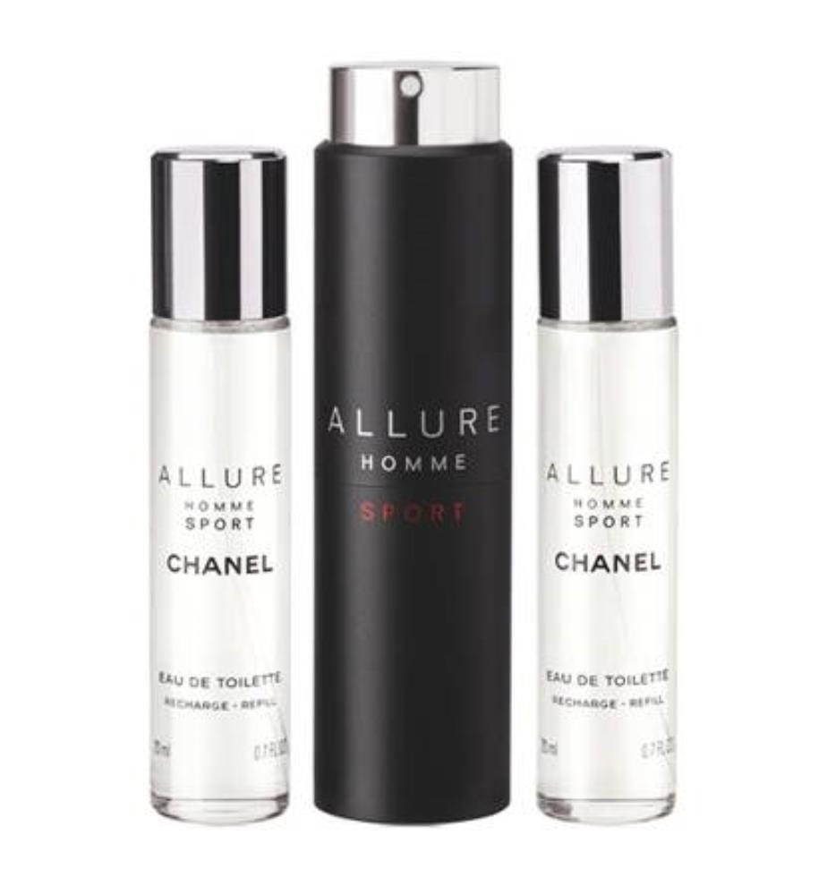 Eau de Toilette Chanel Allure Homme Sport Twist & Spray - 3 x 20 ml