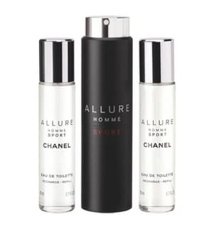 Eau de Toilette Chanel Allure Homme Sport Twist & Spray - 3 x 20 ml