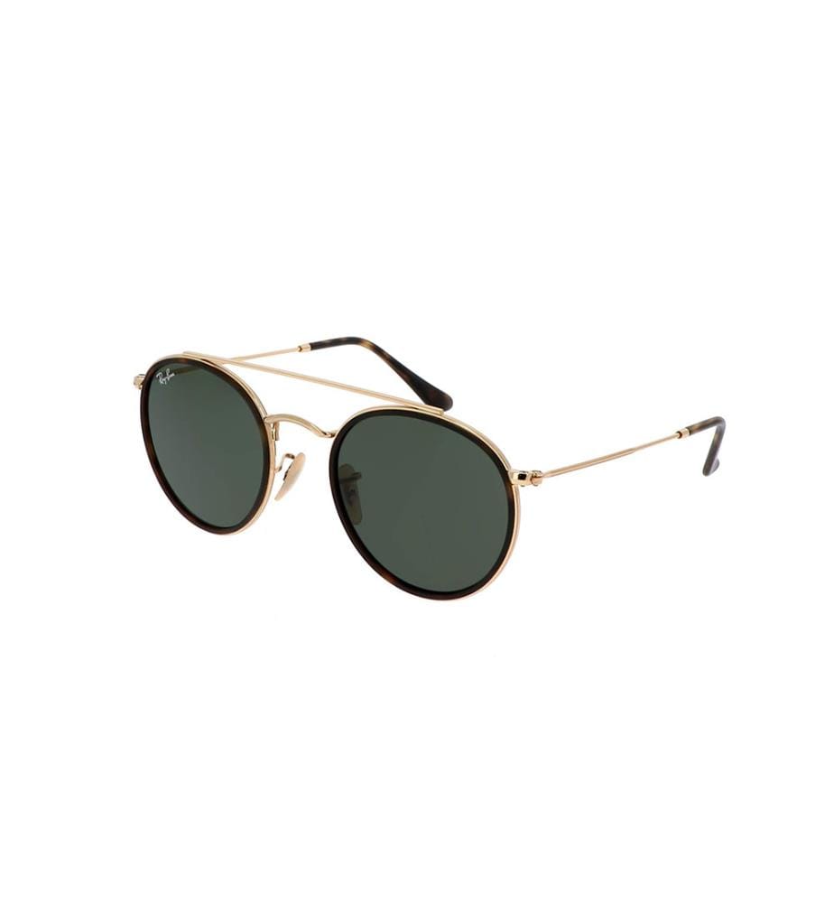 Occhiali da sole a doppio ponte - Oro lucido e verde vintage