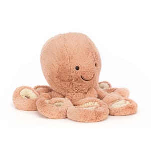 Plush Odell Octopus, Peach