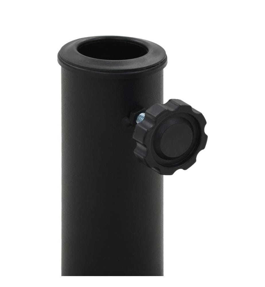 Sonnenschirmfuss Halbrund 15 kg Schwarz Polyharz