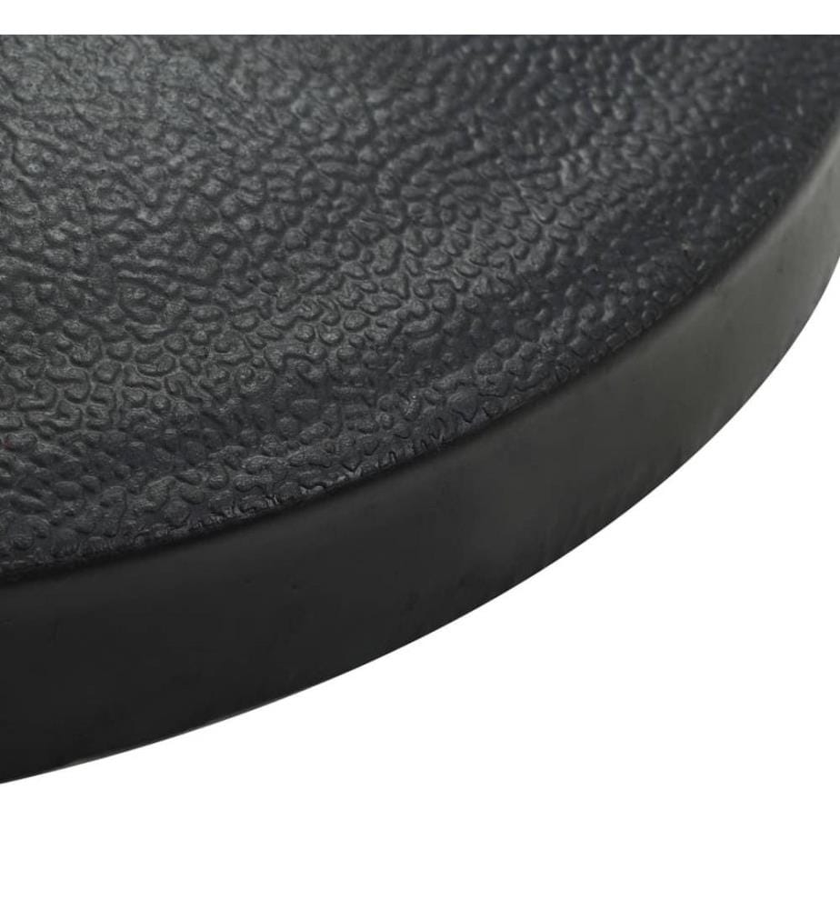 Sonnenschirmfuss Halbrund 15 kg Schwarz Polyharz