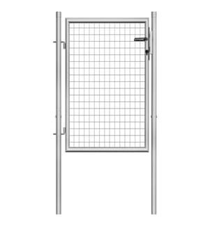 Porte de jardin Acier galvanisé 105x150 cm Argenté