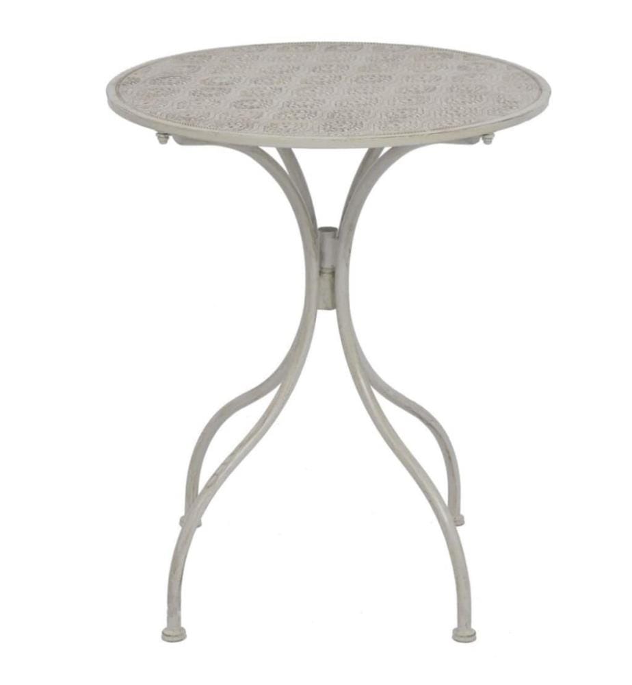 3-tlg. Bistro-Set Stahl Grau