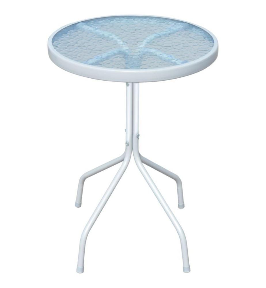 3-tlg. Bistro-Set Stahl Schwarz