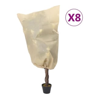 Wintervlies mit Kordelzug 8 Stk. 70 g/m² 0,8x1,2 m