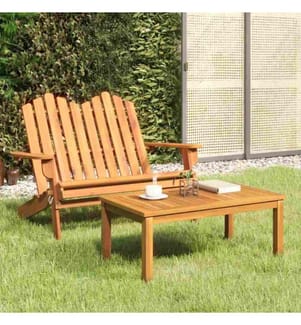 2-tlg. Garten-Lounge-Set Adirondack Massivholz Akazie