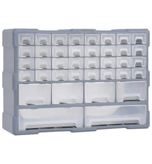 Multi-Schubladen-Organizer mit 40 Schubladen 52x16x37,5 cm
