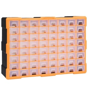 Multi-Schubladen-Organizer mit 64 Schubladen 52x16x37,5 cm