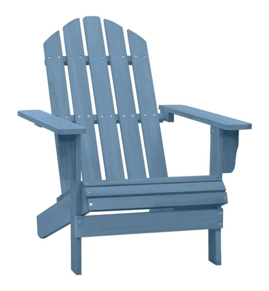 Chaise de jardin Adirondack Bois de sapin massif Bleu