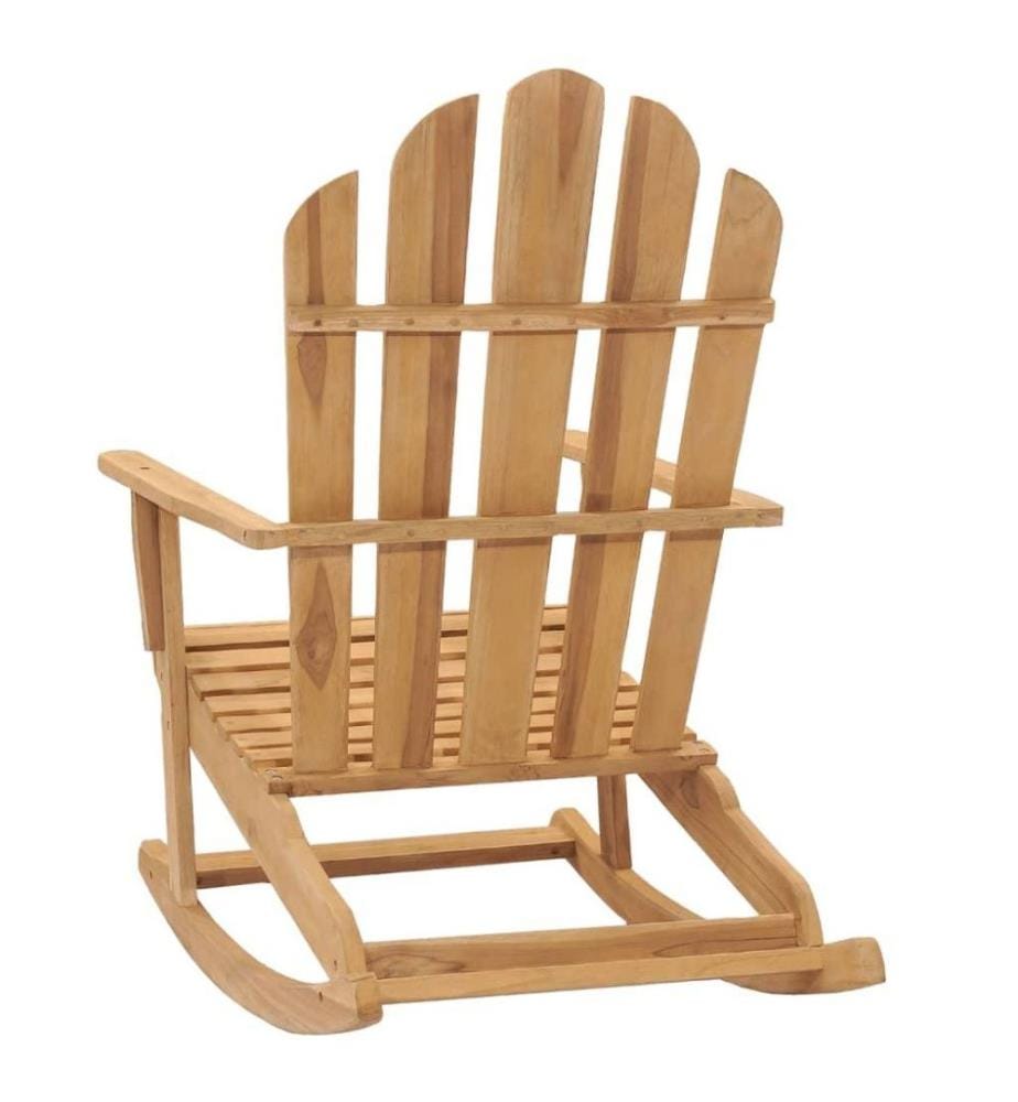Adirondack-Schaukelstühle 2 Stk. Massivholz Teak