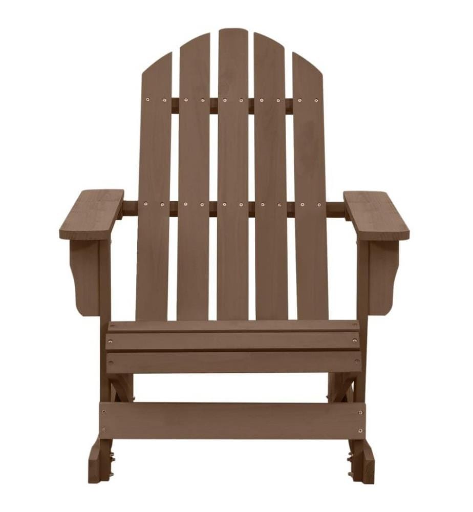 Garten-Schaukelstuhl Holz Braun