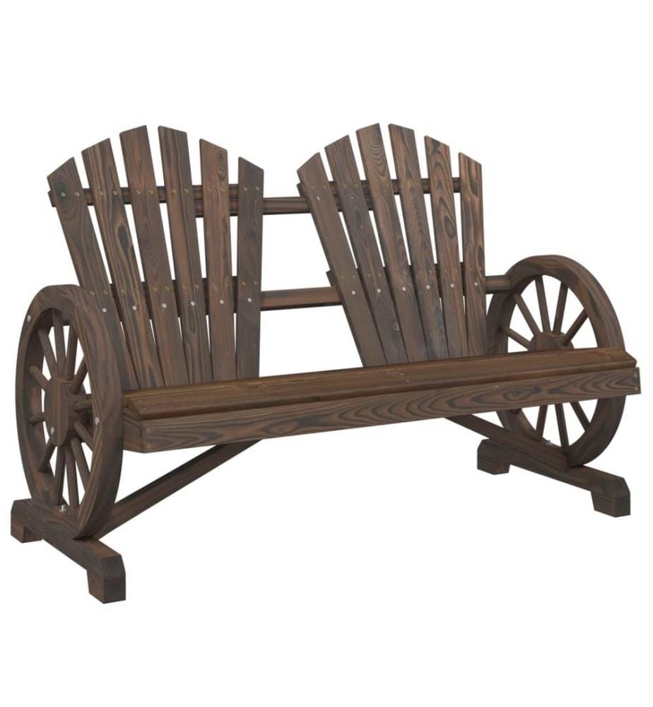 Adirondack-Gartenstuhl 2-Sitzer Massivholz Tanne