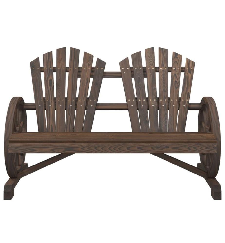 Adirondack-Gartenstuhl 2-Sitzer Massivholz Tanne