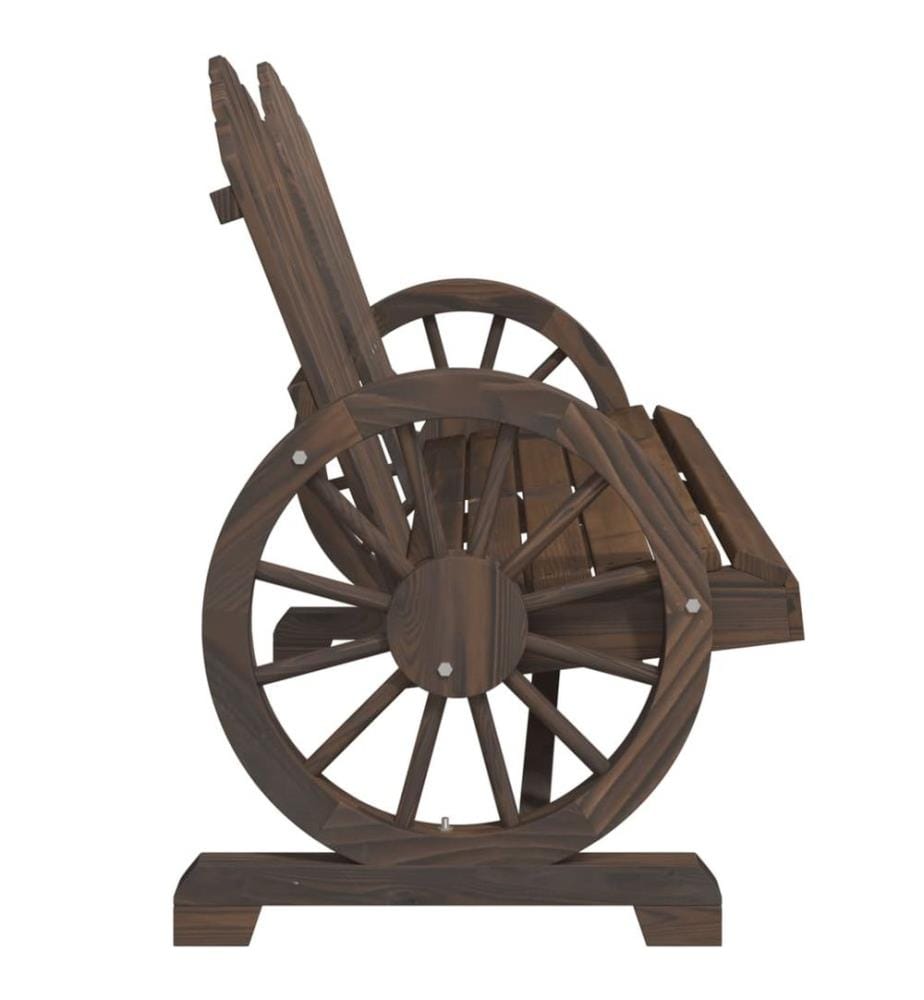 Adirondack-Gartenstuhl 2-Sitzer Massivholz Tanne