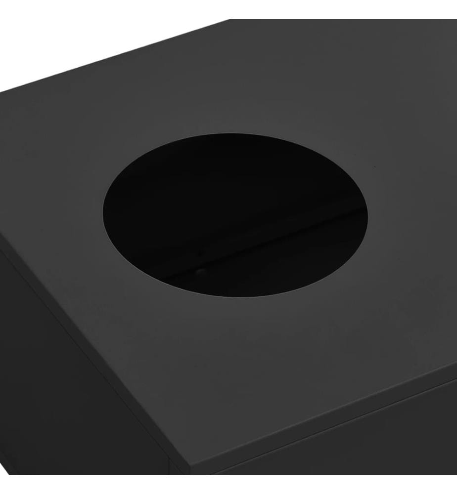 Boîte à fleurs de bureau Anthracite 90x40x23 cm Acier