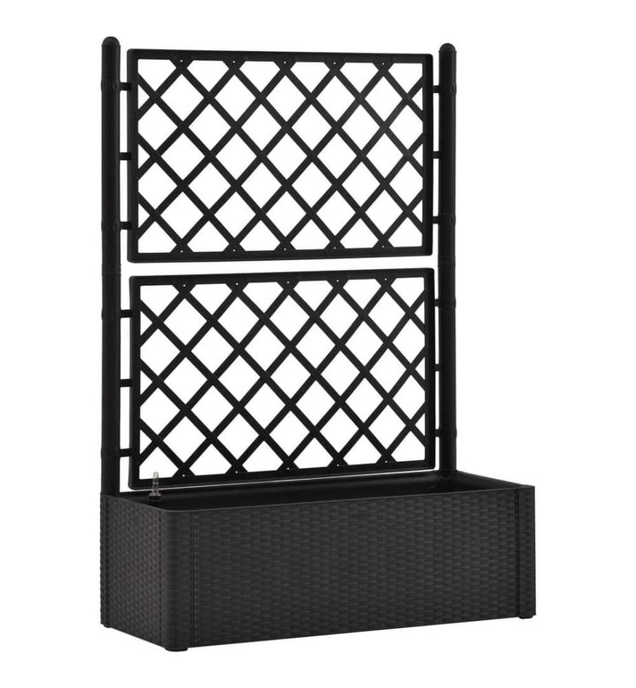 Lit surélevé de jardin treillis système d'arrosage Anthracite